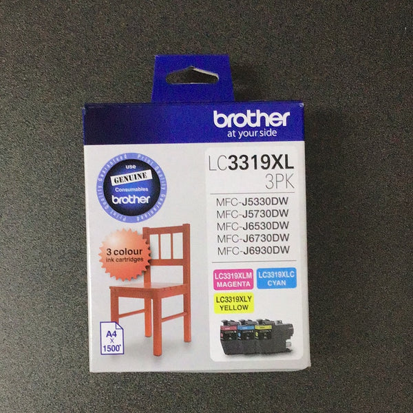 Brother LC3319XL 3PK colour printer cartridges