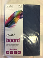 Quill Board Royal Blue A4 210gsm Heavy 50 Pack