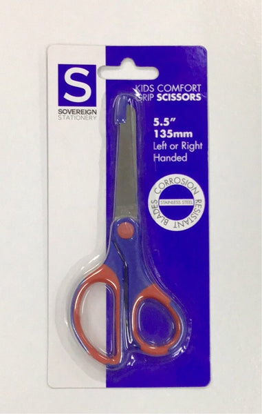Sovereign Kids Comfort Grip Scissors 135mm Left/right handed