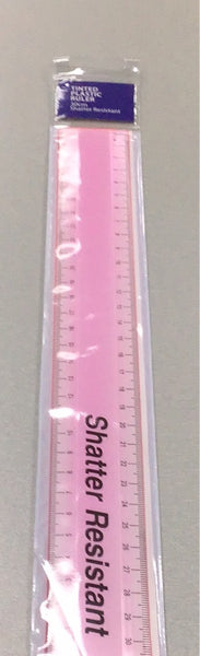Tinted Plastic Shatter Ruler 30cm