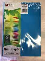 Quill Copy Paper A4 80 gsm 500 Sheets Bright Assorted Colours