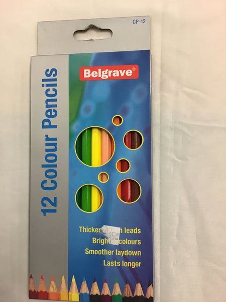 Belgrave Colouring Pencils 12 Pk