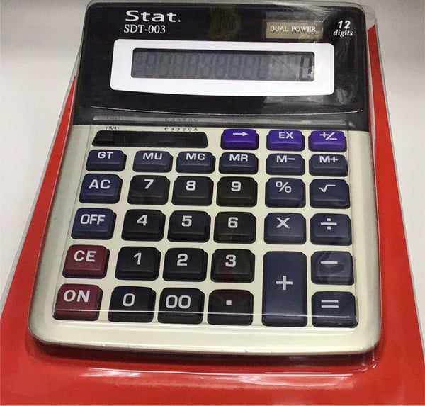 Calculator Stat 12 digit SDT003 Large