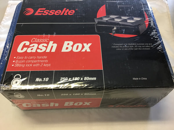 Esselte Classic Cash Box No 10 Black