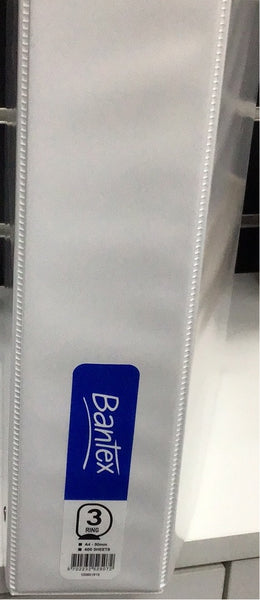 Binder Insert Bantex A4 3D-Ring 50mm White