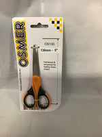 Osmer Scissors 130mm Orange/Black Handle