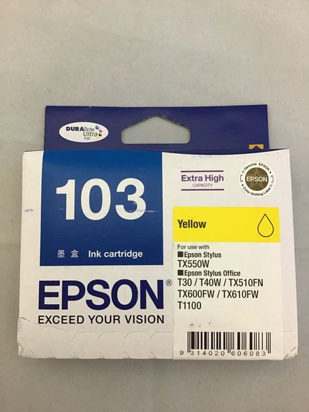 Epson 103 Yellow Ink Cartridge