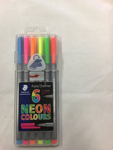 Staedtler Triplus Fineliner Neon Colours Pack 6