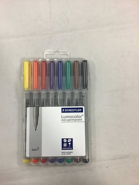 Staedtler Lumocolour Non-Permanent Fine Pack 8