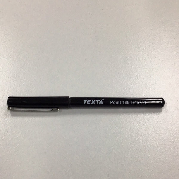 Texta Pen Ballpoint 188 Fine Black