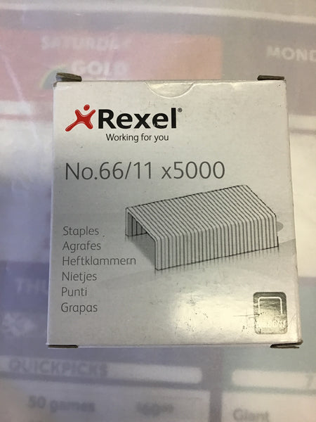 Rexel 66/11 Staples Box 5000