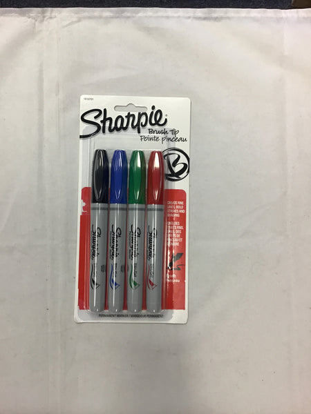 Sharpie Brush Tip Point Pack 4