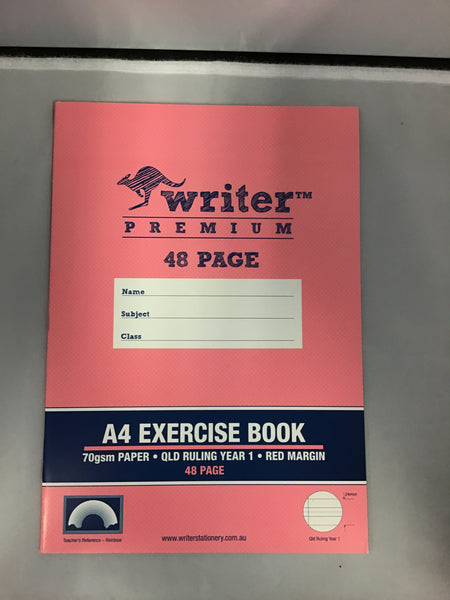Writer Premium A4 Exercise Book Year 1 Ruling
