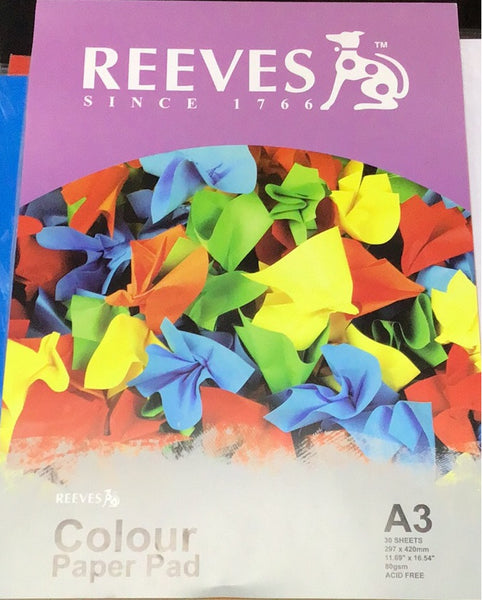 A3 Reeves Colour Paper Pad