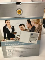 Marbig Presentation Folder A4 Glossy 50 pk