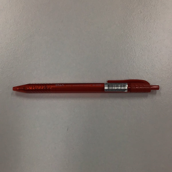 Stat pen 1.0mm BP Retractable red