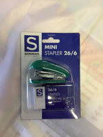 Sovereign Mini Stapler 26/6 with 1000 Staples