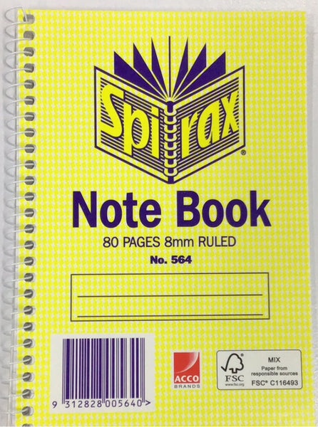 Spirax Notebook 564