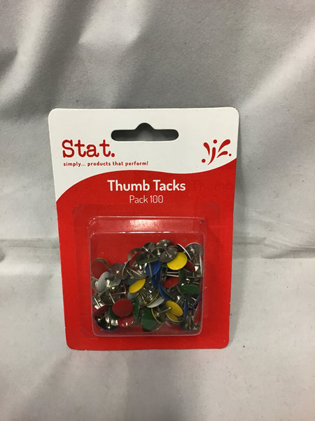 Stat Drawing Pins Thumb Tacks Pack 100