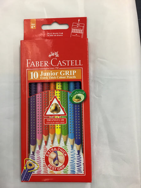 Faber Castell 10 Junior Grip Coloured Pencils
