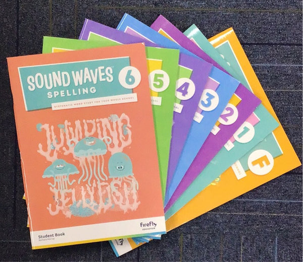 Assorted Sound Waves Spelling Student Books F-6