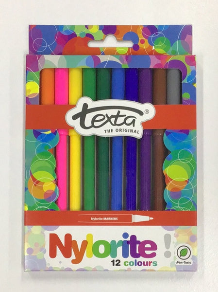 Texta Nylorite Colouring Pens 12 Pk