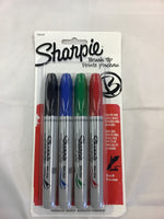Sharpie Brush Tip Pack of 4