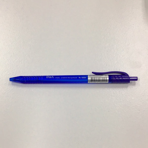 Stat pen 1.0mm BP Retractable medium blue