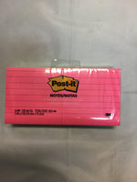 Post It Notes Lined Assorted Colours Pack 6 76mm x 76mm
