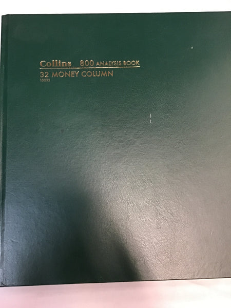 Collins 800 Analysis Book 32 Money Column