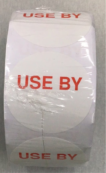 Avery Label 40mm Used By White/Red