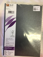 Quill Paper A4 Metallique Anthracite Grey 120gsm 25 Sheets