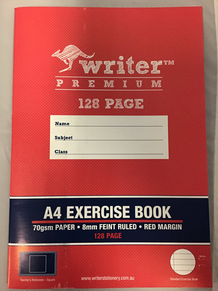 Writer Premium A4 Exercise Book 128 page