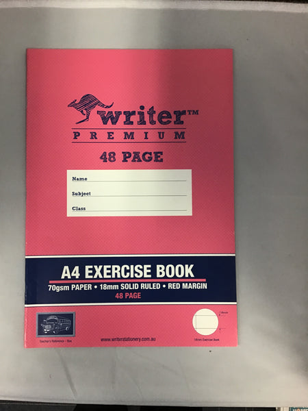 Writer Premium 48 page 18mm solid ruled