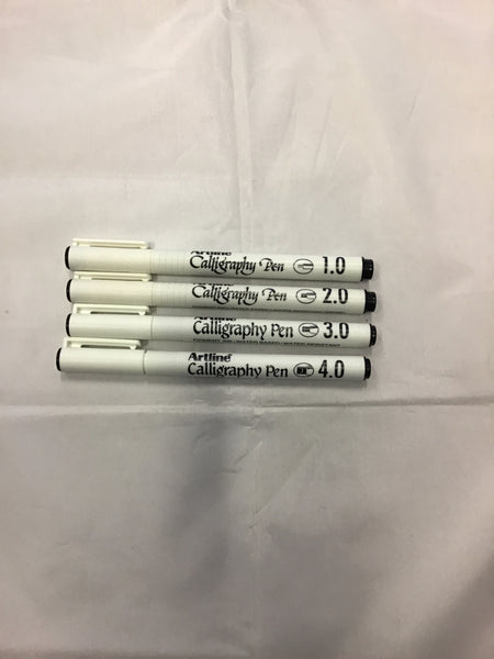 Artline Calligraphy Pen Assorted sizes Black