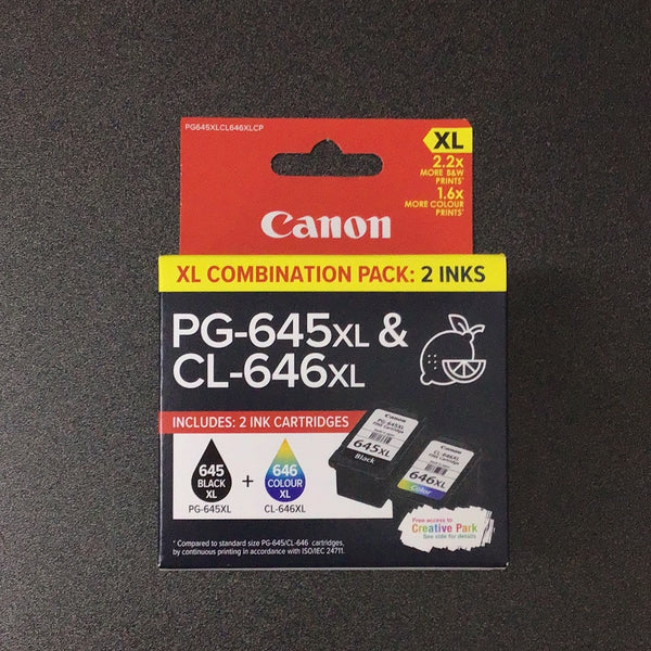 Canon 645XL & 646XL combo pack printer cartridges