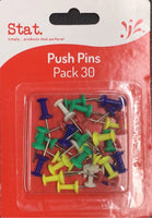 Stat Push Pins 30Pk