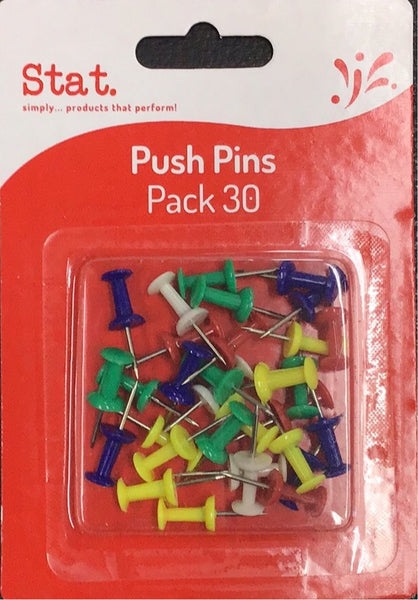 Stat Push Pins 30Pk