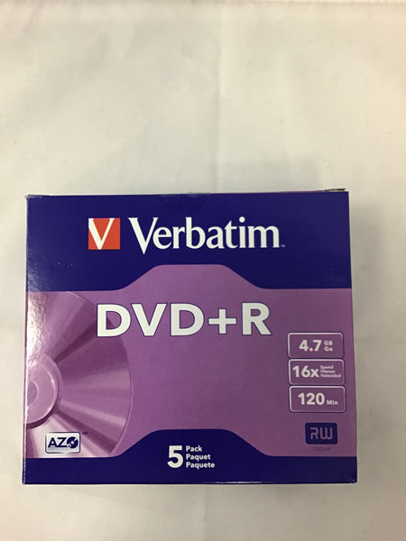 Verbatim DVD+ R pack 5