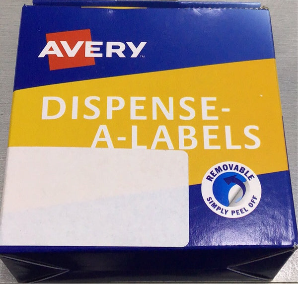 Avery Dispense A Labels 76 x 27mm White