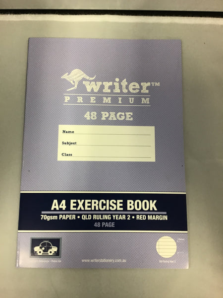 Writer Premium A4 Exercise Book Year 2 48 page