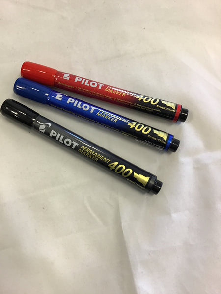 Pilot Permanent Marker 400 Broad/Chiesel Point Assorted Colours