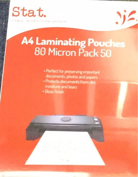 Stat A4 Laminating Pouches 50PK