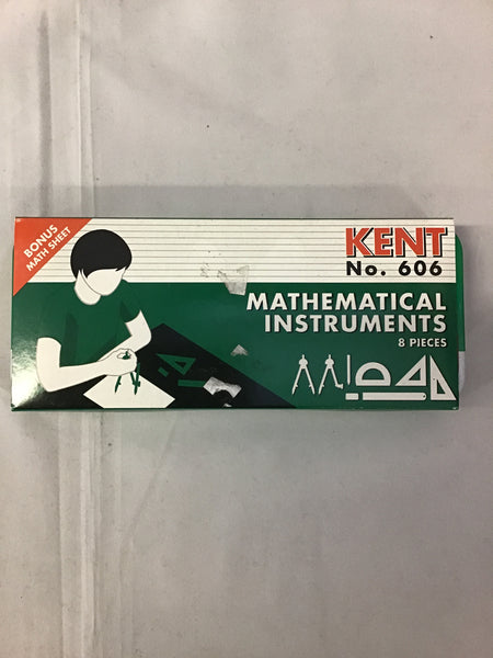 Kent No. 606 Mathematical Instruments 8 Pce