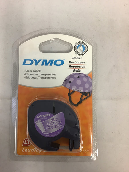 Dymo Transparent Clear Label 12mm x 4m
