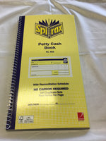Spirax Petty Cash Book Carbonless No 552 4 per page