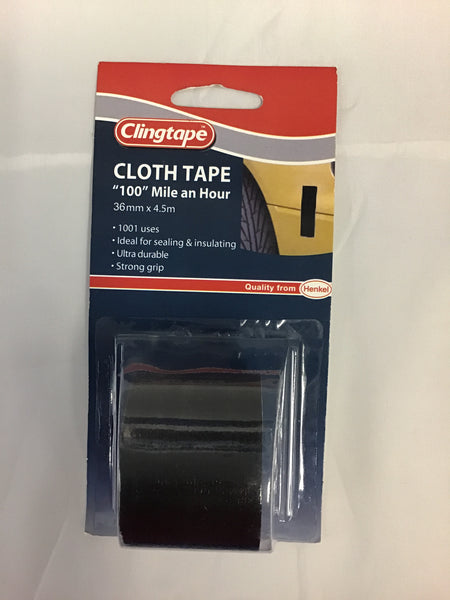 Clingtape Cloth Tape “100” Mile An Hour 36mm x 4.5m
