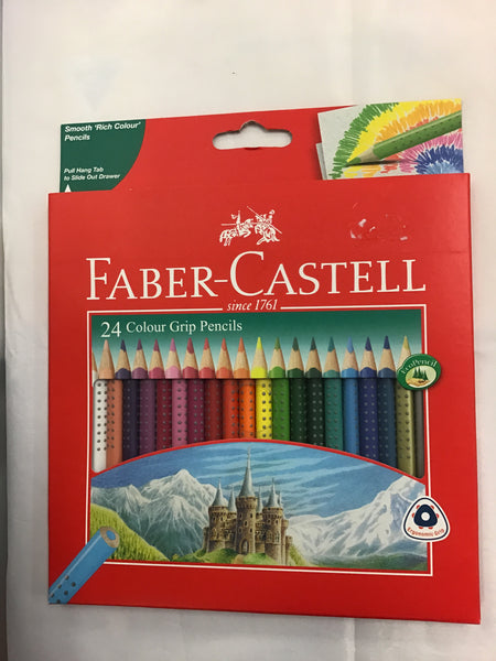 Faber Castell 24 Colour Grip Pencils