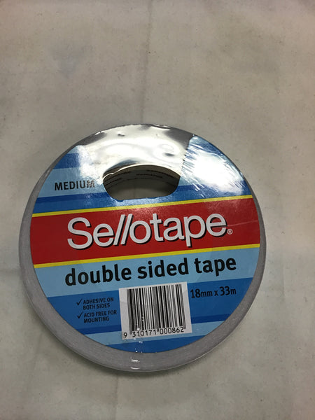 Sellotape double sided tape 18mm x 33m